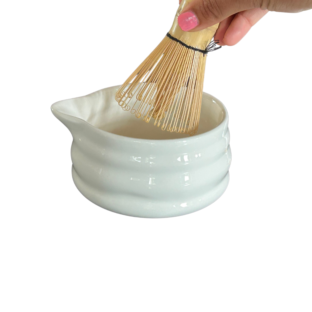 Bamboe Matcha Klopper met Standaard
